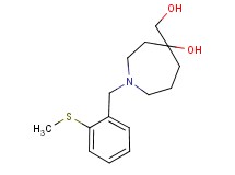 4-(hydroxymethyl)-1-[2-(methylthio)benzyl]-4-azepanol