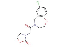 3-[2-(7-chloro-2,3-dihydro-1,4-benzoxazepin-4(5H)-yl)-2-oxoethyl]-1,3-oxazolidin-2-one