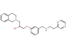 1-(3,4-dihydro-2(1H)-isoquinolinyl)-3-[3-({[2-(2-pyrazinyl)ethyl]amino}methyl)phenoxy]-2-propanol