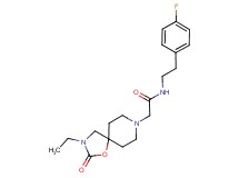 2-(3-ethyl-2-oxo-1-oxa-3,8-diazaspiro[4.5]dec-8-yl)-N-[2-(4-fluorophenyl)ethyl]acetamide