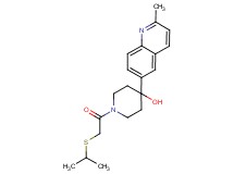 1-[(isopropylthio)acetyl]-4-(2-methylquinolin-6-yl)piperidin-4-ol
