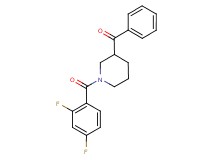 [1-(2,4-difluorobenzoyl)-3-piperidinyl](phenyl)methanone