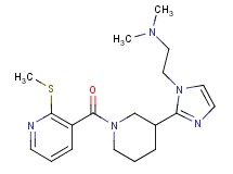 N,N-dimethyl-2-[2-(1-{[2-(methylthio)pyridin-3-yl]carbonyl}piperidin-3-yl)-1H-imidazol-1-yl]ethanamine