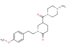 1-[2-(4-methoxyphenyl)ethyl]-5-[(4-methyl-1-piperazinyl)carbonyl]-2-piperidinone