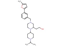 2-{1-(1-isopropyl-4-piperidinyl)-4-[3-(5-methyl-2-furyl)benzyl]-2-piperazinyl}ethanol