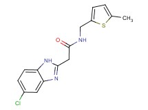 2-(5-chloro-1H-benzimidazol-2-yl)-N-[(5-methyl-2-thienyl)methyl]acetamide