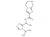 N-[1-(4-isopropyl-4H-1,2,4-triazol-3-yl)ethyl]-5,6,7,8-tetrahydroimidazo[1,2-a]pyrazine-2-carboxamide
