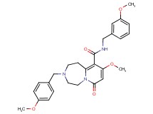 9-methoxy-N-(3-methoxybenzyl)-3-(4-methoxybenzyl)-7-oxo-1,2,3,4,5,7-hexahydropyrido[1,2-d][1,4]diazepine-10-carboxamide