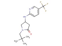 1-(2,2-dimethylpropyl)-4-{[5-(trifluoromethyl)pyridin-2-yl]amino}pyrrolidin-2-one