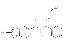 N,2-dimethyl-N-(1-pyridin-3-ylpentyl)imidazo[1,2-a]pyridine-6-carboxamide