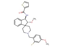 N-[(2R*,3R*)-1'-(2-fluoro-4-methoxybenzyl)-2-methoxy-2,3-dihydrospiro[indene-1,4'-piperidin]-3-yl]-2-thiophenecarboxamide