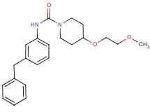N-(3-benzylphenyl)-4-(2-methoxyethoxy)piperidine-1-carboxamide