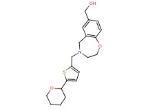 (4-{[5-(tetrahydro-2H-pyran-2-yl)-2-thienyl]methyl}-2,3,4,5-tetrahydro-1,4-benzoxazepin-7-yl)methanol