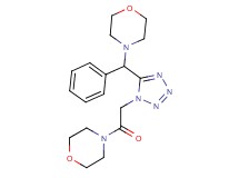 4-[{1-[2-(4-morpholinyl)-2-oxoethyl]-1H-tetrazol-5-yl}(phenyl)methyl]morpholine