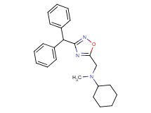 N-{[3-(diphenylmethyl)-1,2,4-oxadiazol-5-yl]methyl}-N-methylcyclohexanamine