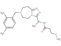 N-{1-[7-(2,4-dimethylbenzyl)-6,7,8,9-tetrahydro-5H-[1,2,4]triazolo[4,3-d][1,4]diazepin-3-yl]ethyl}-3-methoxypropanamide