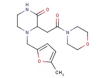4-[(5-methyl-2-furyl)methyl]-3-[2-(4-morpholinyl)-2-oxoethyl]-2-piperazinone