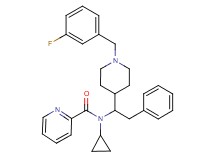 N-cyclopropyl-N-{1-[1-(3-fluorobenzyl)-4-piperidinyl]-2-phenylethyl}-2-pyridinecarboxamide