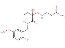 N~3~-{[1-(2-fluoro-5-methoxybenzyl)-3-hydroxy-2-oxopiperidin-3-yl]methyl}-beta-alaninamide