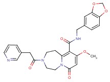N-(1,3-benzodioxol-5-ylmethyl)-9-methoxy-7-oxo-3-(3-pyridinylacetyl)-1,2,3,4,5,7-hexahydropyrido[1,2-d][1,4]diazepine-10-carboxamide