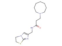 3-azocan-1-yl-N-(2,3-dihydroimidazo[2,1-b][1,3]thiazol-6-ylmethyl)propanamide