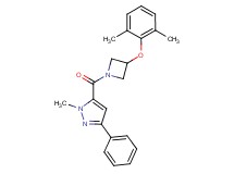 5-{[3-(2,6-dimethylphenoxy)-1-azetidinyl]carbonyl}-1-methyl-3-phenyl-1H-pyrazole
