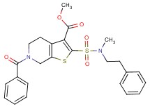 methyl 6-benzoyl-2-{[methyl(2-phenylethyl)amino]sulfonyl}-4,5,6,7-tetrahydrothieno[2,3-c]pyridine-3-carboxylate