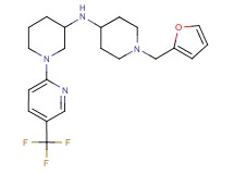N-[1-(2-furylmethyl)-4-piperidinyl]-1-[5-(trifluoromethyl)-2-pyridinyl]-3-piperidinamine