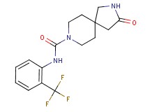 3-oxo-N-[2-(trifluoromethyl)phenyl]-2,8-diazaspiro[4.5]decane-8-carboxamide