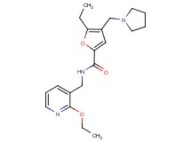 N-[(2-ethoxypyridin-3-yl)methyl]-5-ethyl-4-(pyrrolidin-1-ylmethyl)-2-furamide