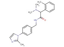 2-(dimethylamino)-N-[4-(2-methyl-1H-imidazol-1-yl)benzyl]-2-(2-methylphenyl)acetamide