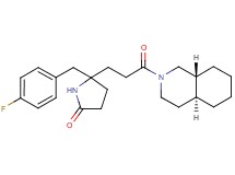 5-(4-fluorobenzyl)-5-{3-[(4aS*,8aR*)-octahydro-2(1H)-isoquinolinyl]-3-oxopropyl}-2-pyrrolidinone