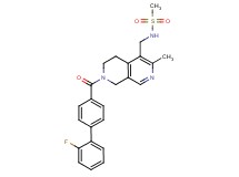 N-({7-[(2'-fluoro-4-biphenylyl)carbonyl]-3-methyl-5,6,7,8-tetrahydro-2,7-naphthyridin-4-yl}methyl)methanesulfonamide