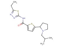 N-(5-ethyl-1,3,4-thiadiazol-2-yl)-5-(1-isobutyl-2-pyrrolidinyl)-2-thiophenecarboxamide