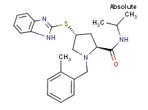 (4R)-4-(1H-benzimidazol-2-ylthio)-N-isopropyl-1-(2-methylbenzyl)-L-prolinamide