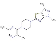 5-[4-(3,6-dimethylpyrazin-2-yl)piperazin-1-yl]-1,3-dimethyl-1H-pyrazolo[3,4-d][1,3]thiazole