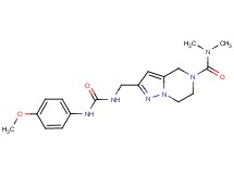 2-[({[(4-methoxyphenyl)amino]carbonyl}amino)methyl]-N,N-dimethyl-6,7-dihydropyrazolo[1,5-a]pyrazine-5(4H)-carboxamide