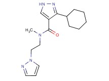 3-cyclohexyl-N-methyl-N-[2-(1H-pyrazol-1-yl)ethyl]-1H-pyrazole-4-carboxamide
