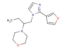 4-(1-{[2-(3-furyl)-1H-imidazol-1-yl]methyl}propyl)morpholine