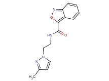 N-[2-(3-methyl-1H-pyrazol-1-yl)ethyl]-2,1-benzisoxazole-3-carboxamide