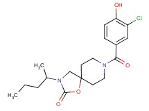 8-(3-chloro-4-hydroxybenzoyl)-3-(1-methylbutyl)-1-oxa-3,8-diazaspiro[4.5]decan-2-one