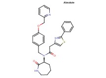 N-[(3S)-2-oxo-3-azepanyl]-2-(2-phenyl-1,3-thiazol-4-yl)-N-[4-(2-pyridinylmethoxy)benzyl]acetamide