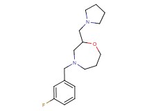 4-(3-fluorobenzyl)-2-(pyrrolidin-1-ylmethyl)-1,4-oxazepane