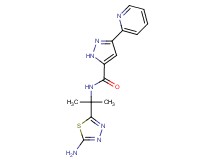 N-[1-(5-amino-1,3,4-thiadiazol-2-yl)-1-methylethyl]-3-pyridin-2-yl-1H-pyrazole-5-carboxamide