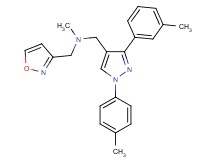 (3-isoxazolylmethyl)methyl{[3-(3-methylphenyl)-1-(4-methylphenyl)-1H-pyrazol-4-yl]methyl}amine