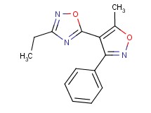 3-ethyl-5-(5-methyl-3-phenyl-4-isoxazolyl)-1,2,4-oxadiazole