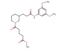 methyl 5-(3-{3-[(3,5-dimethoxyphenyl)amino]-3-oxopropyl}-1-piperidinyl)-5-oxopentanoate