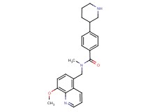N-[(8-methoxyquinolin-5-yl)methyl]-N-methyl-4-piperidin-3-ylbenzamide