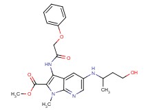methyl 5-[(3-hydroxy-1-methylpropyl)amino]-1-methyl-3-[(phenoxyacetyl)amino]-1H-pyrrolo[2,3-b]pyridine-2-carboxylate