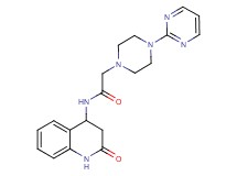 N-(2-oxo-1,2,3,4-tetrahydro-4-quinolinyl)-2-[4-(2-pyrimidinyl)-1-piperazinyl]acetamide
